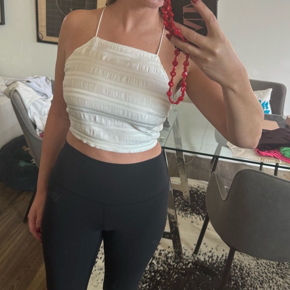 White crop tank